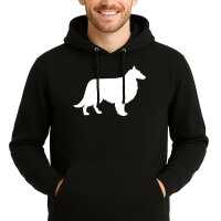 Unisex Hoodie Collie Sheltie Silhouette Größe...