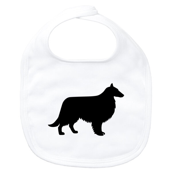 Baby Lätzchen Collie Sheltie Silhouette