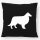 Kissen Collie Sheltie Silhouette 40x40cm
