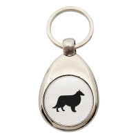 Schlüsselanhänger Collie Sheltie Silhouette