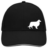 Cappy Mütze Collie Sheltie Silhouette