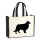 Jutetasche Collie Sheltie Silhouette 21 Liter Black