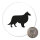 Magnet Collie Sheltie Silhouette 59mm Kühlschrankmagnet Flaschenöffner