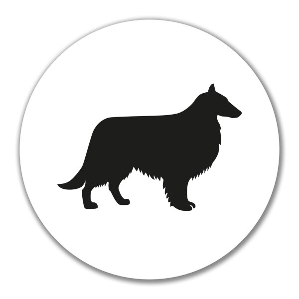 Aufkleber Collie Sheltie Silhouette 10cm Sticker