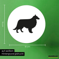 Aufkleber Collie Sheltie Silhouette 10cm Sticker