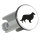 Waschbeckenstöpsel Collie Sheltie Silhouette 4cm Abflussstopfen