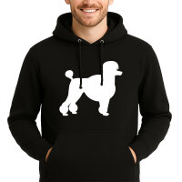 Unisex Hoodie Pudel Silhouette Größe S-3XL