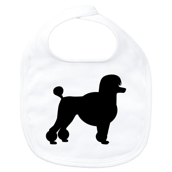 Baby Lätzchen Pudel Silhouette