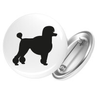 Button Pudel Silhouette