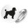 Button Pudel Silhouette