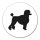 Aufkleber Pudel Silhouette 10cm Sticker