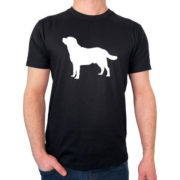 Herren T-Shirt Labrador Retriever Silhouette Größe S-3XL