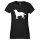Damen T-Shirt Labrador Retriever Silhouette Größe XS-XXL