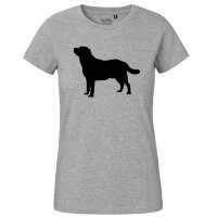 Damenshirt Labrador Retriever Silhouette Größe XL Sport Grey