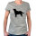 Damenshirt Labrador Retriever Silhouette Größe XL Sport Grey