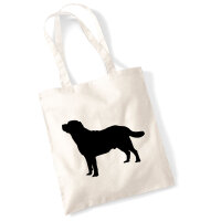 Jutebeutel Labrador Retriever Silhouette 10 Liter