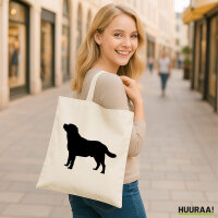 Jutebeutel Labrador Retriever Silhouette 10 Liter