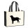 Jutetasche Labrador Retriever Silhouette 21 Liter Black