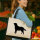 Jutetasche Labrador Retriever Silhouette 21 Liter Black