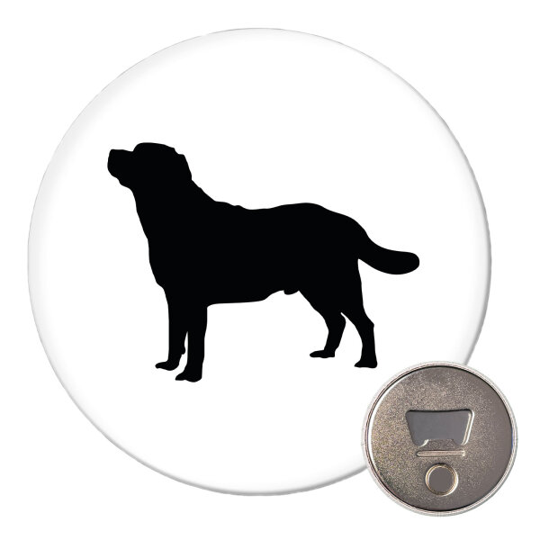 Magnet Labrador Retriever Silhouette 59mm Kühlschrankmagnet Flaschenöffner