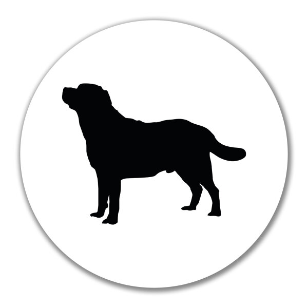Aufkleber Labrador Retriever Silhouette 10cm Sticker