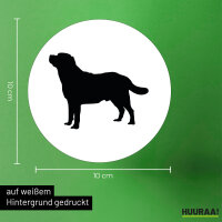 Aufkleber Labrador Retriever Silhouette 10cm Sticker