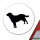 Aufkleber Labrador Retriever Silhouette 10cm Sticker