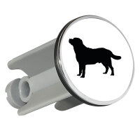 Waschbeckenstöpsel Labrador Retriever Silhouette 4cm...