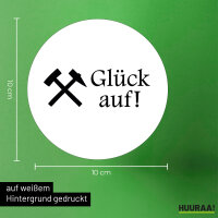 Aufkleber Glück auf! Ruhrpott 10cm Sticker
