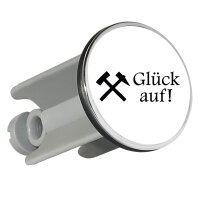 Waschbeckenstöpsel Glück auf! Ruhrpott 4cm...