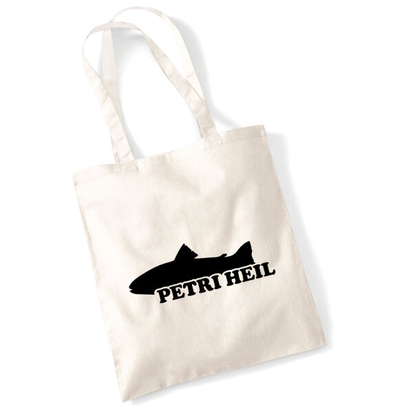 Jutebeutel Petri Heil Fischergruß 10 Liter