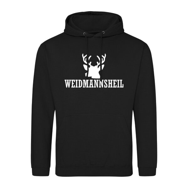 Unisex Hoodie Weidmannsheil Hirsch Jägergruß Größe S-3XL