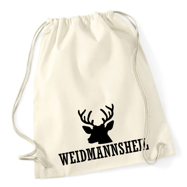 Turnbeutel Weidmannsheil Hirsch Jägergruß 12 Liter