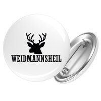 Button Weidmannsheil Hirsch Jägergruß