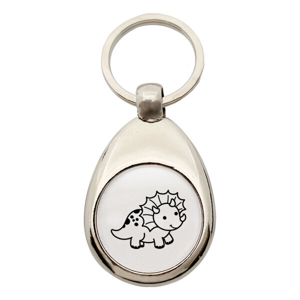 Schlüsselanhänger Triceratops Dinosaurier