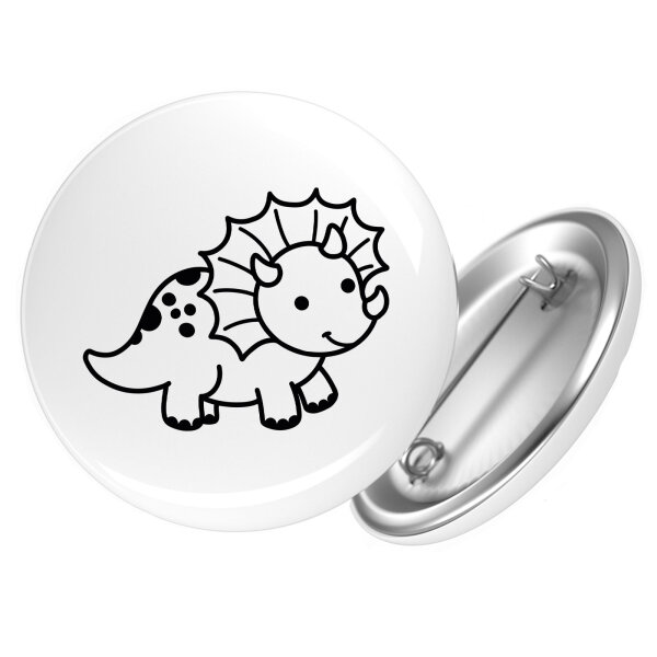 Button Triceratops Dinosaurier