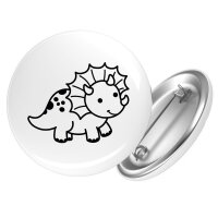 Button Triceratops Dinosaurier