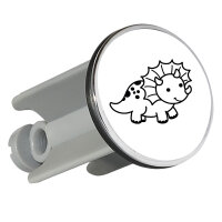 Waschbeckenstöpsel Triceratops Dinosaurier 4cm...