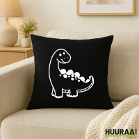 Kissen Apatosaurus  Dinosaurier 40x40cm