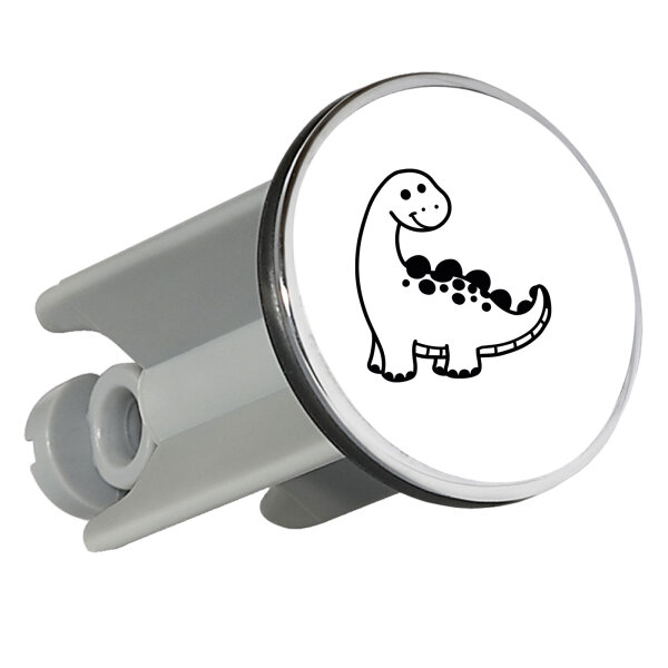 Waschbeckenstöpsel Apatosaurus  Dinosaurier 4cm Abflussstopfen