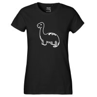 Damen T-Shirt Brontosaurus Dinosaurier Größe...