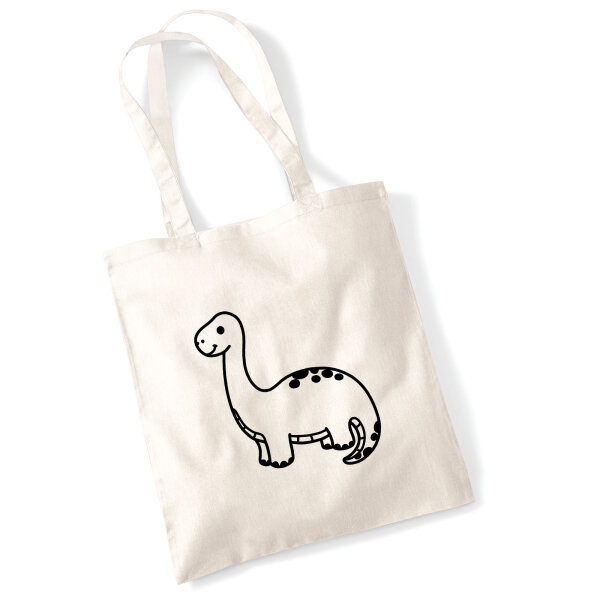 Jutebeutel Brontosaurus Dinosaurier 10 Liter