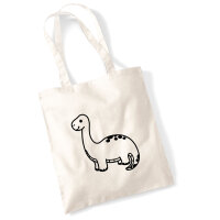 Jutebeutel Brontosaurus Dinosaurier 10 Liter