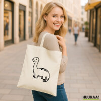 Jutebeutel Brontosaurus Dinosaurier 10 Liter