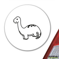 Aufkleber Brontosaurus Dinosaurier 10cm Sticker