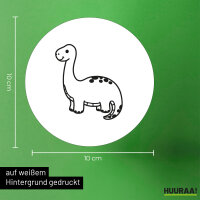 Aufkleber Brontosaurus Dinosaurier 10cm Sticker