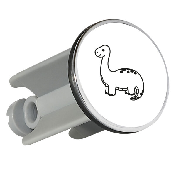 Waschbeckenstöpsel Brontosaurus Dinosaurier 4cm Abflussstopfen