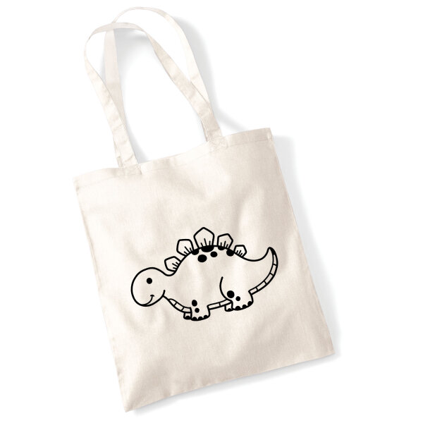 Jutebeutel Stegosaurus Dinosaurier 10 Liter