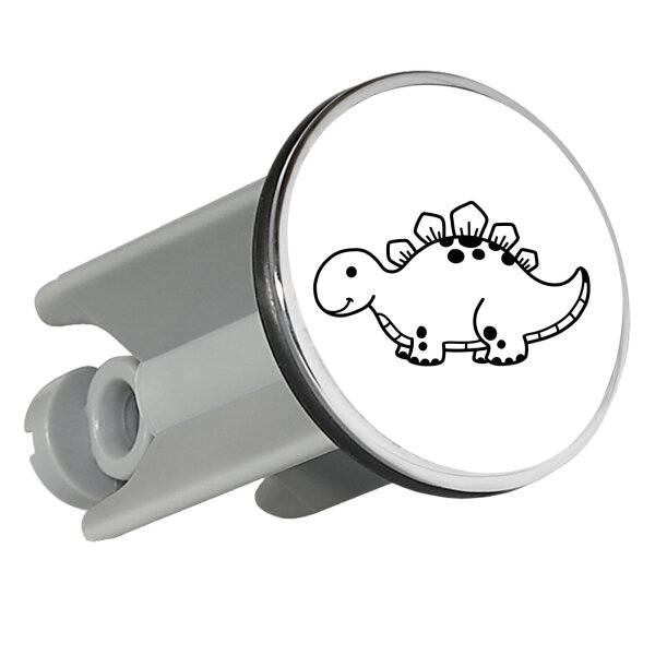 Waschbeckenstöpsel Stegosaurus Dinosaurier 4cm Abflussstopfen