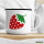 Emaille Tasse Erdbeere Strawberry 300ml Vintage Emaille Becher